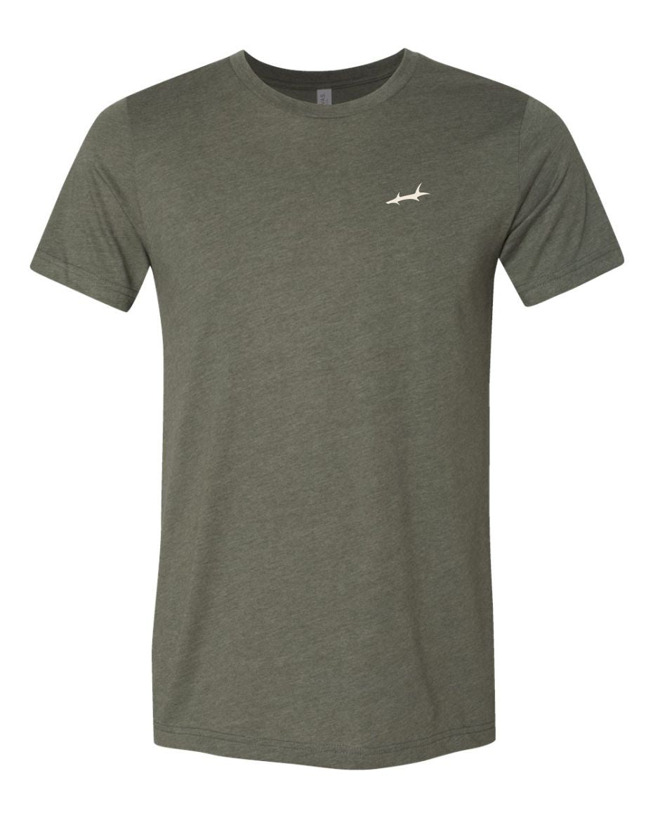 Heathered Short Sleeve T-Shirt - Heather Brown